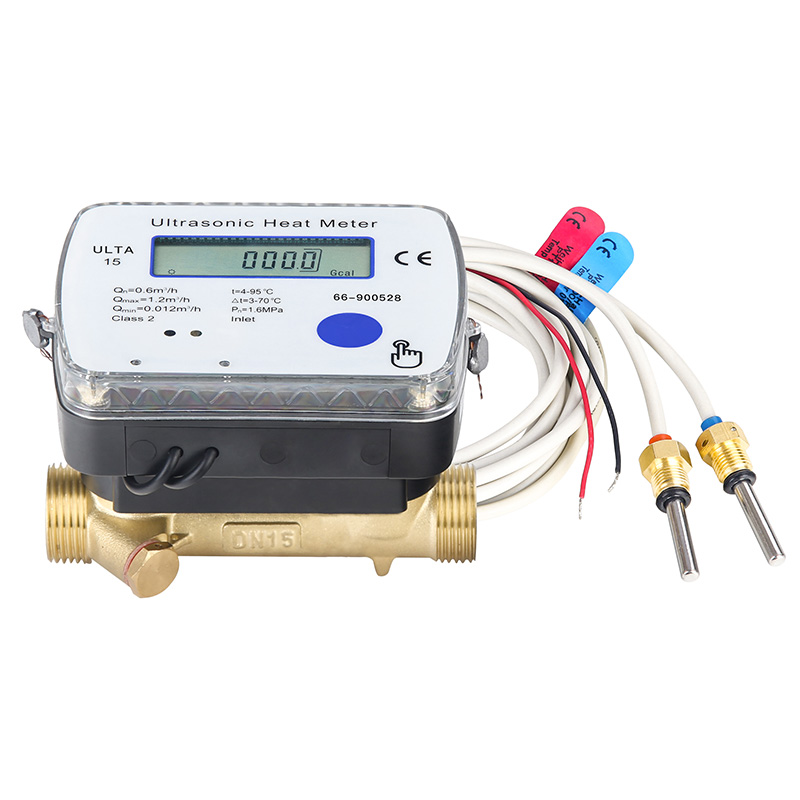 Water Meter impulse cable connects to Heat Meter, RS-485/M-BUS output, Model: ULTA-15-20