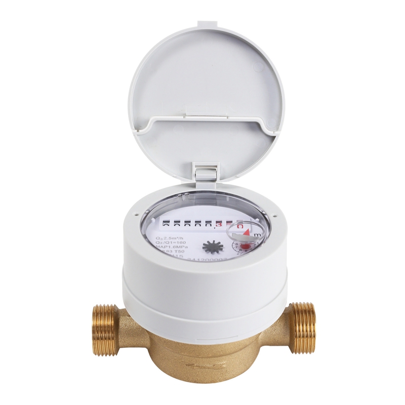 SJWM-13A-25A Pre-equipped Single Jet Brass Body Water Meter