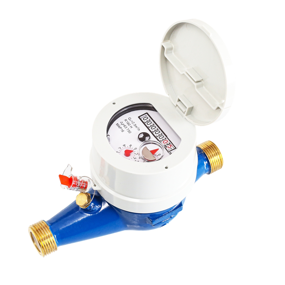 MJWM-15B-20B Pre-equipped Multi Jet Brass Water Meter