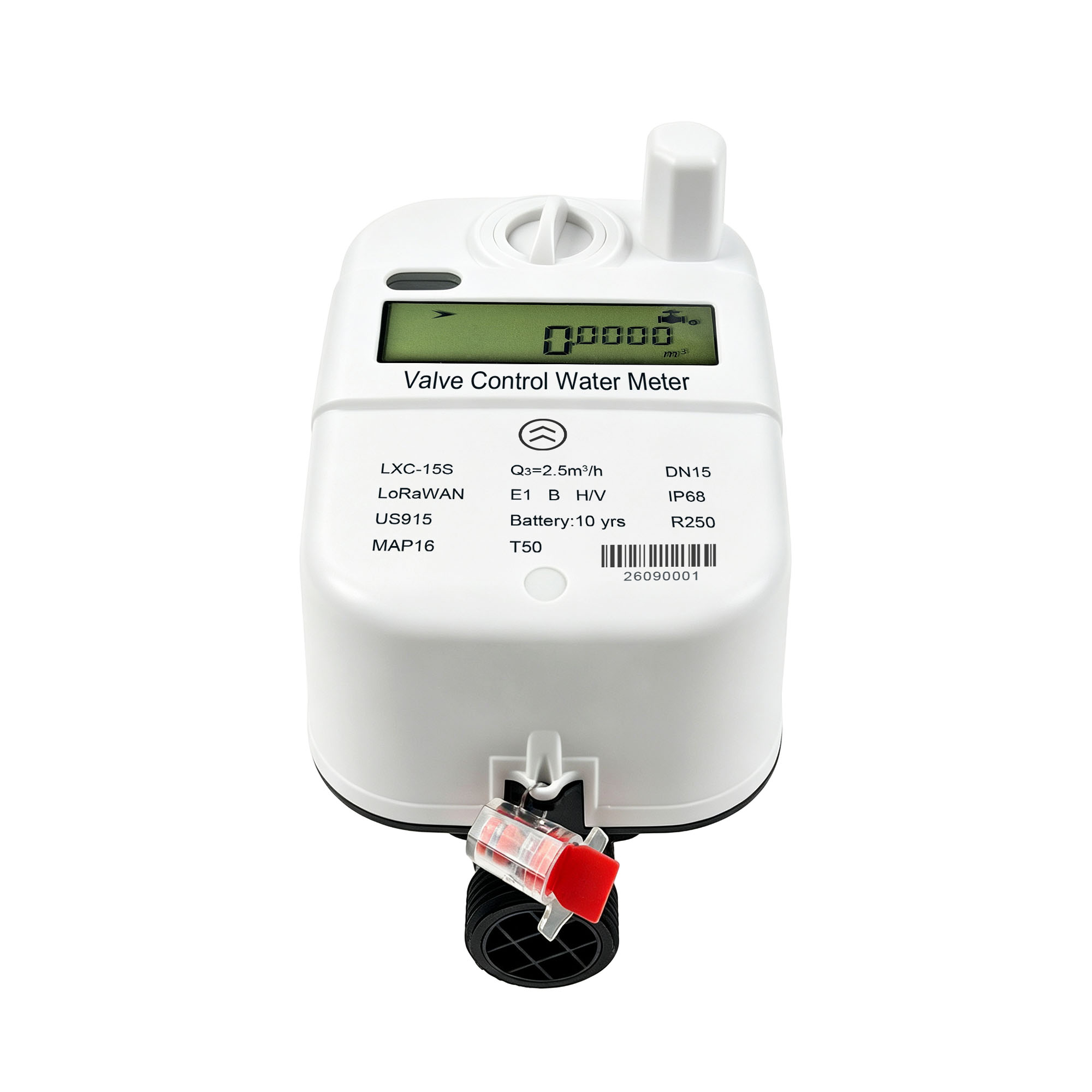LXC-15S-25S Valve Control Composite Plastic Ultrasonic Water Meter