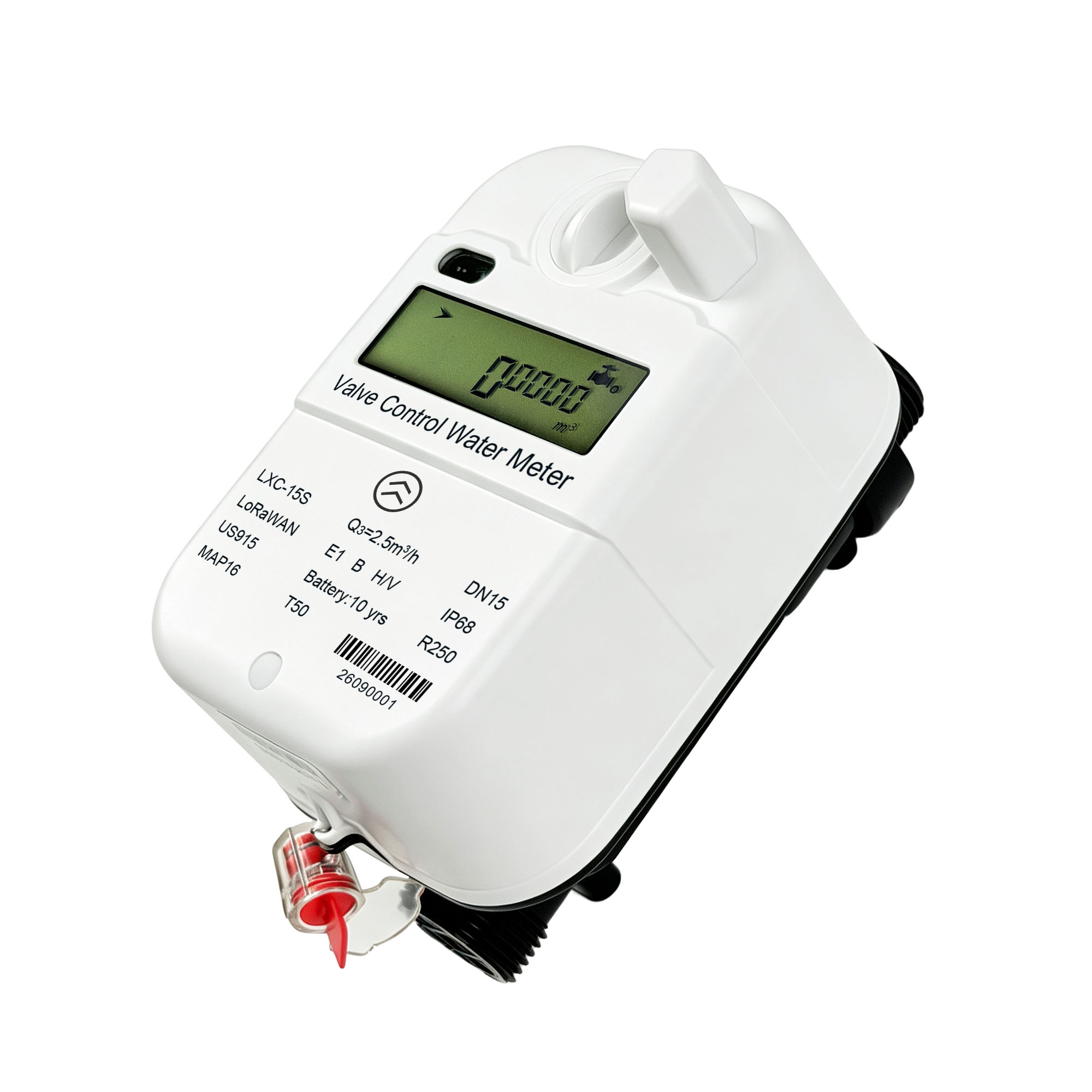 LXC-15S-25S Valve Control Composite Plastic Ultrasonic Water Meter